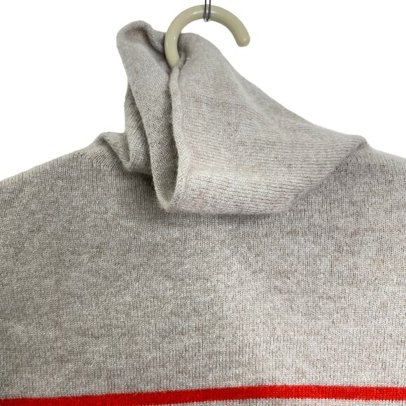 Halogen Womens Funnel Neck Stripe Cashmere Sweater Size Medium/Small - Picture 3 of 6